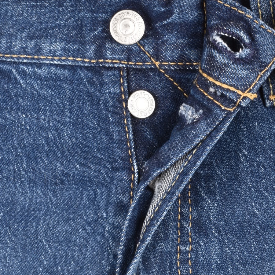 Levis Original Fit 501 Denim Shorts Blue